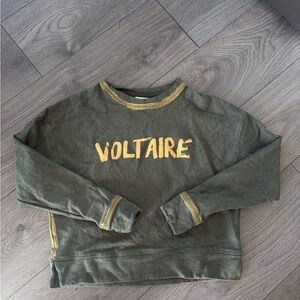 Voltaire Green and Yellow Sweatshirt
